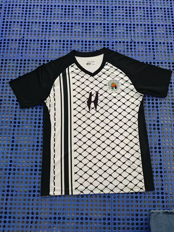 AAA Quality Palestine 24/25 White/Black Training Jersey